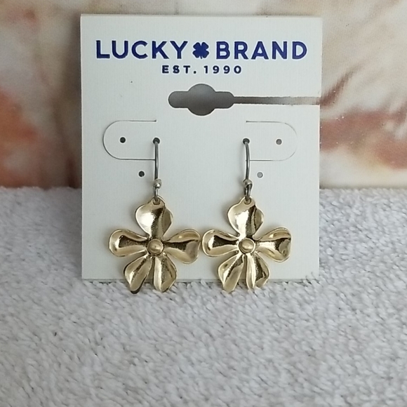 Lucky Brand Jewelry - New Lucky Brand Floral Drop Earrings